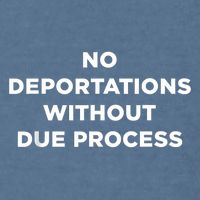 No Deportations Without Due Process - Political Protest Garment-Dyed Sweatshirt