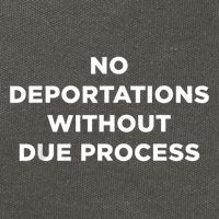 No Deportations Without Due Process - Political Protest Cotton Canvas Backpack