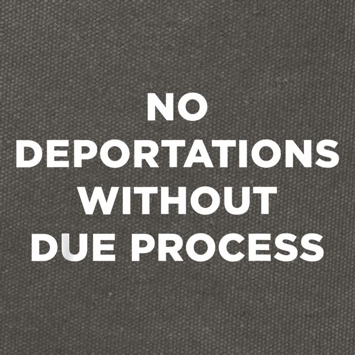 No Deportations Without Due Process - Political Protest Cotton Canvas Backpack