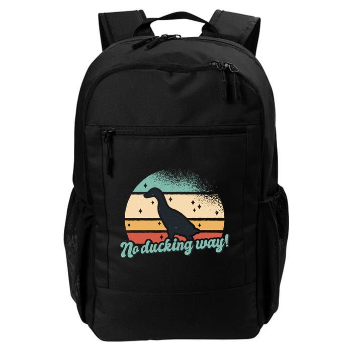 No Ducking Way Funny Duck Backpack