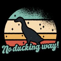 No Ducking Way Funny Duck Backpack