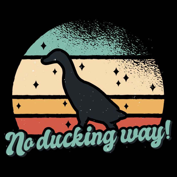 No Ducking Way Funny Duck Backpack