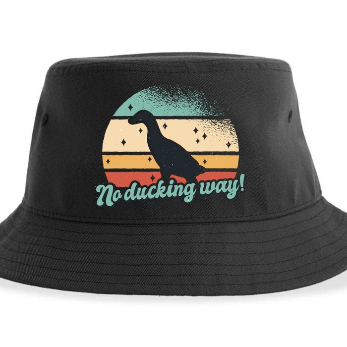No Ducking Way Funny Duck Sustainable Bucket Hat