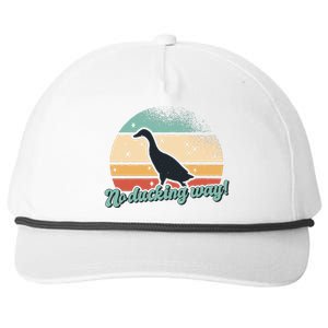 No Ducking Way Funny Duck Snapback Five-Panel Rope Hat