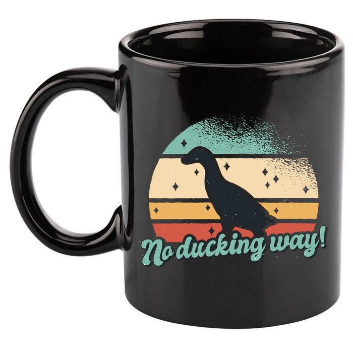No Ducking Way Funny Duck 11oz C Handle Ceramic Mug