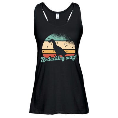 No Ducking Way Funny Duck Ladies Essential Flowy Tank
