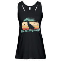 No Ducking Way Funny Duck Ladies Essential Flowy Tank
