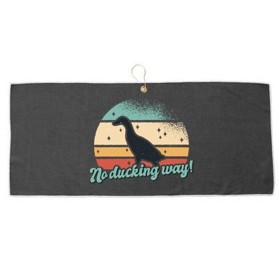 No Ducking Way Funny Duck Large Microfiber Waffle Golf Towel