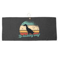 No Ducking Way Funny Duck Large Microfiber Waffle Golf Towel
