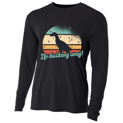 No Ducking Way Funny Duck Cooling Performance Long Sleeve Crew