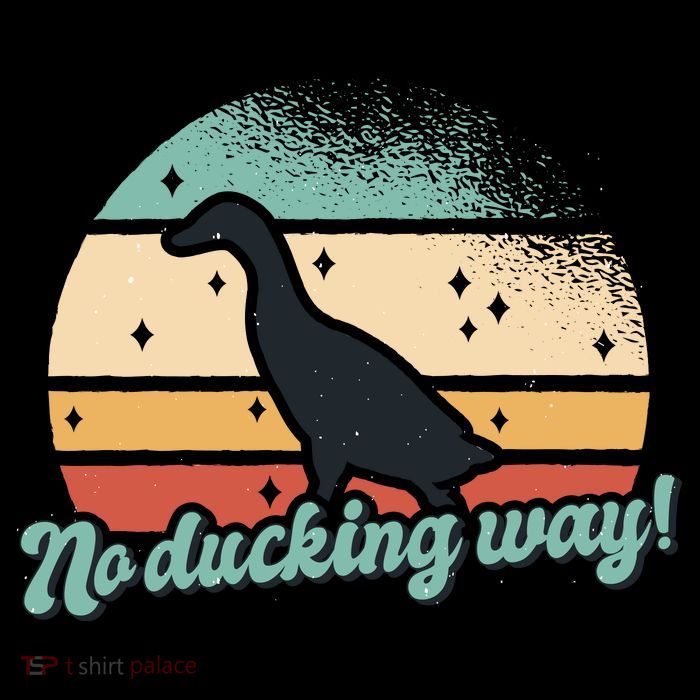 No Ducking Way Funny Duck Youth Performance Sprint T-Shirt
