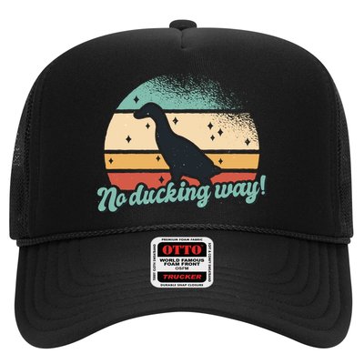 No Ducking Way Funny Duck Trucker Hat