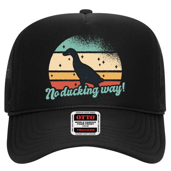 No Ducking Way Funny Duck Trucker Hat
