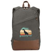 No Ducking Way Funny Duck Cotton Canvas Backpack
