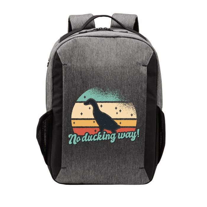 No Ducking Way Funny Duck Vector Backpack