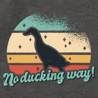 No Ducking Way Funny Duck Vector Backpack