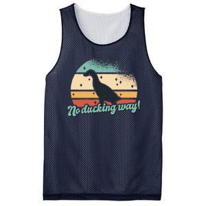 No Ducking Way Funny Duck Mesh Reversible Basketball Jersey Tank