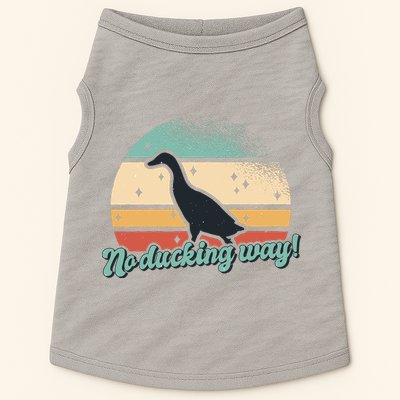 No Ducking Way Funny Duck Doggie Tank