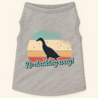 No Ducking Way Funny Duck Doggie Tank