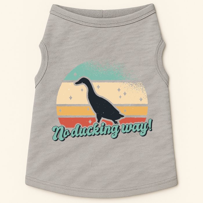 No Ducking Way Funny Duck Doggie Tank