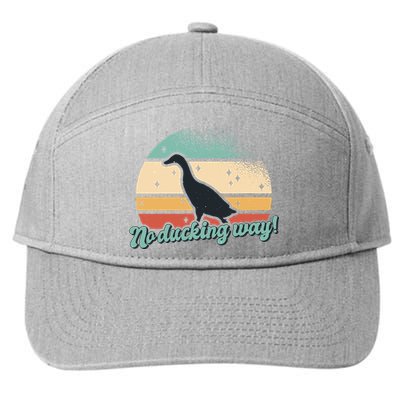 No Ducking Way Funny Duck 7-Panel Snapback Hat
