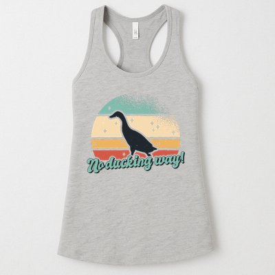 No Ducking Way Funny Duck Womens Tank Top