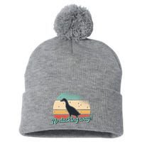No Ducking Way Funny Duck Pom Pom 12in Knit Beanie