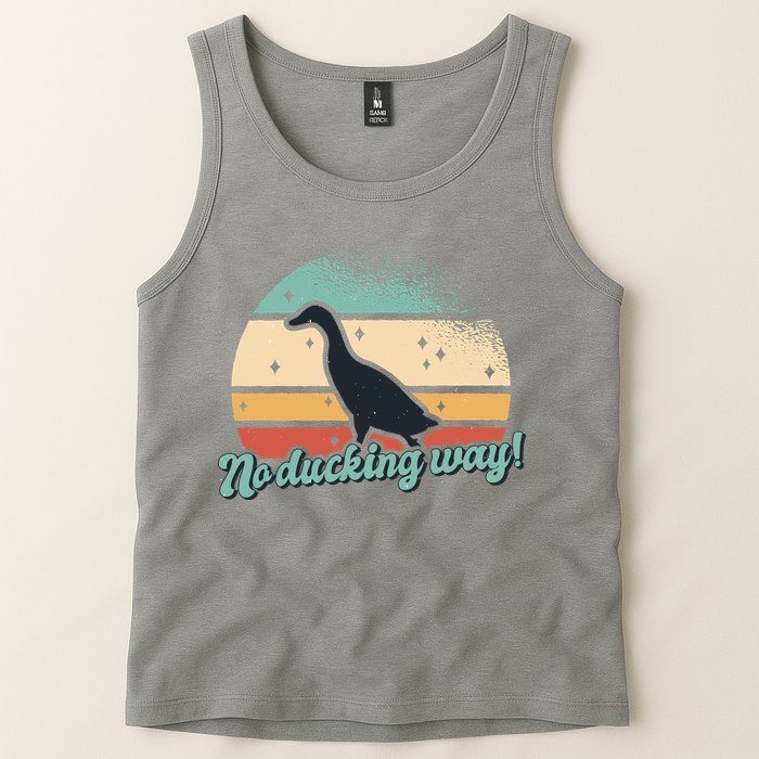 No Ducking Way Funny Duck Tank Top