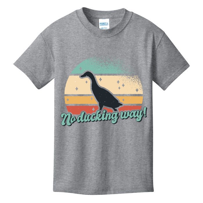 No Ducking Way Funny Duck Kids T-Shirt