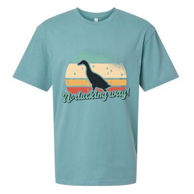 No Ducking Way Funny Duck Sueded Cloud Jersey T-Shirt