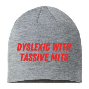 Nelliesprintstudio Dyslexic With Tassive Mits Sustainable Beanie