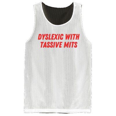 Nelliesprintstudio Dyslexic With Tassive Mits Mesh Reversible Basketball Jersey Tank