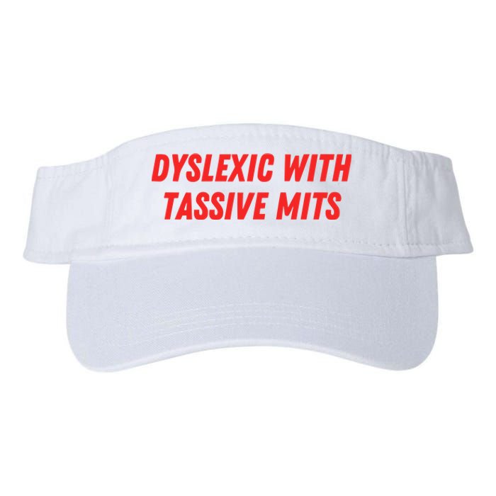 Nelliesprintstudio Dyslexic With Tassive Mits Valucap Bio-Washed Visor