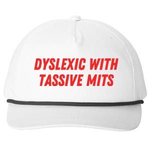 Nelliesprintstudio Dyslexic With Tassive Mits Snapback Five-Panel Rope Hat