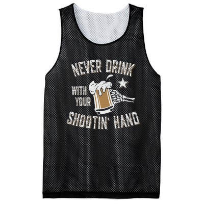 Never Drink with Your Shooting Hand Skeleton Funny Drinking Mesh Reversible Basketball Jersey Tank