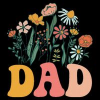New Dad Wildflower First Birthday & Baby Shower Sweatshirt