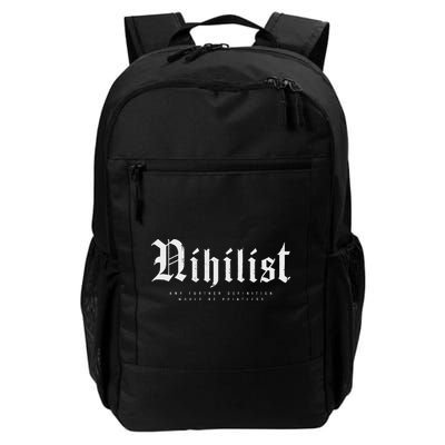Nihilist Definition Would Be Pointless Philosophy Nihilism Daily Commute Backpack