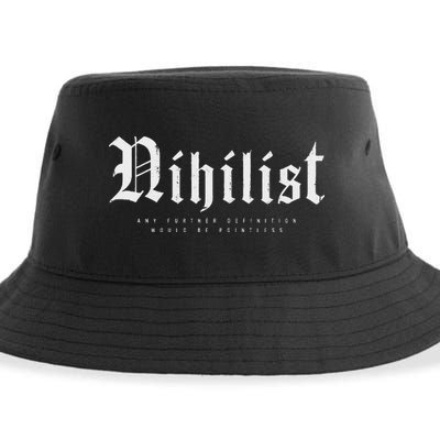 Nihilist Definition Would Be Pointless Philosophy Nihilism Sustainable Bucket Hat