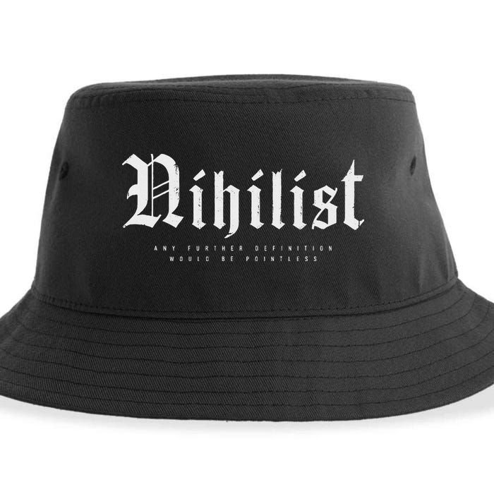 Nihilist Definition Would Be Pointless Philosophy Nihilism Sustainable Bucket Hat