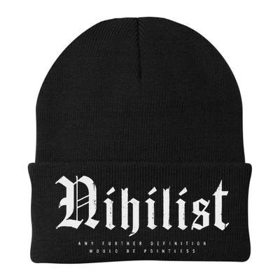 Nihilist Definition Would Be Pointless Philosophy Nihilism Beanie