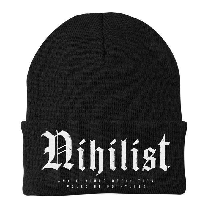 Nihilist Definition Would Be Pointless Philosophy Nihilism Beanie