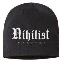 Nihilist Definition Would Be Pointless Philosophy Nihilism Sustainable Beanie