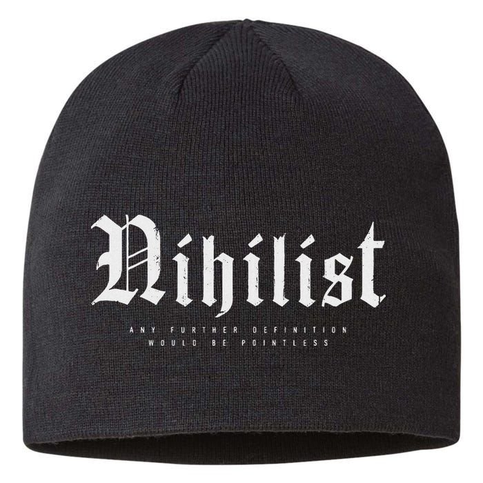 Nihilist Definition Would Be Pointless Philosophy Nihilism Sustainable Beanie