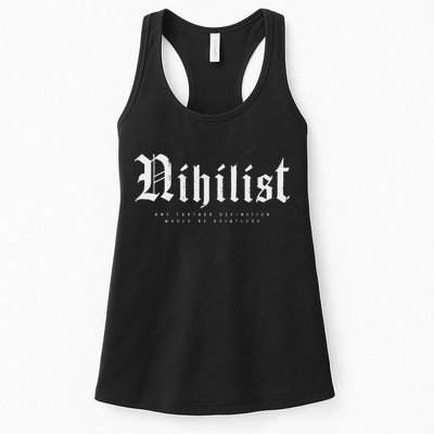 Nihilist Definition Would Be Pointless Philosophy Nihilism Womens Tank Top