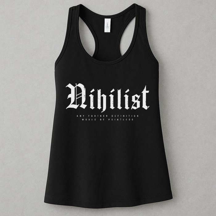 Nihilist Definition Would Be Pointless Philosophy Nihilism Womens Tank Top