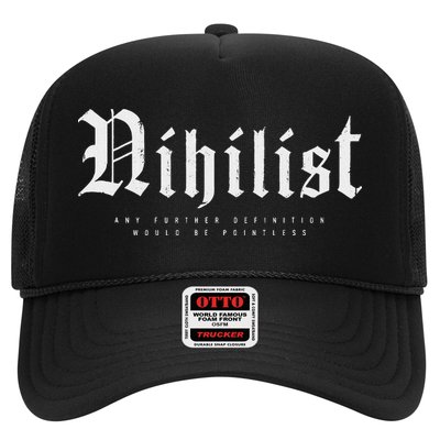 Nihilist Definition Would Be Pointless Philosophy Nihilism Trucker Hat