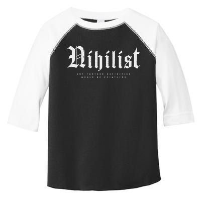 Nihilist Definition Would Be Pointless Philosophy Nihilism Toddler Fine Jersey T-Shirt