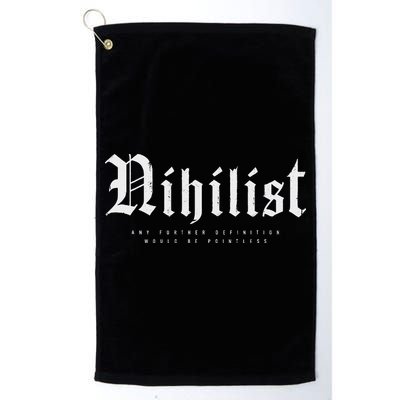 Nihilist Definition Would Be Pointless Philosophy Nihilism Golf Towel