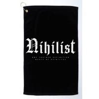 Nihilist Definition Would Be Pointless Philosophy Nihilism Golf Towel