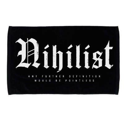Nihilist Definition Would Be Pointless Philosophy Nihilism Microfiber Hand Towel